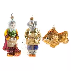 Золотая рыбка, набор игрушек для елки, Irena, Украина