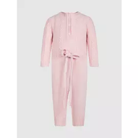Комбинезон с косами нежно-розового цвета