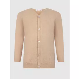 Вязанай кардиган бежевого цвета из 100% кашемира