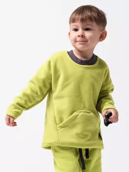 Флисовый свитшот Зеленое яблоко