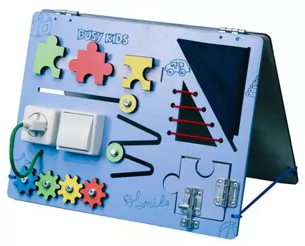 Бизиборд Blue доска развивающая,40x30