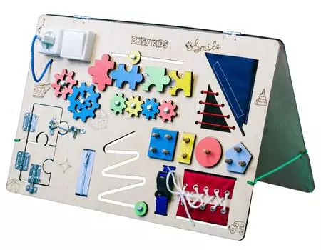 Бизиборд Wood доска развивающая,60x40