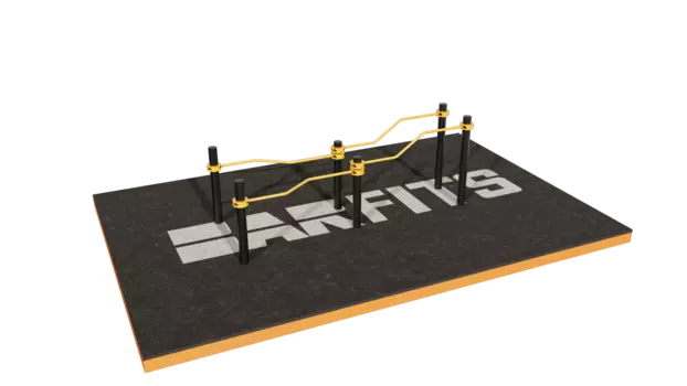 БРУСЬЯ ИЗОГНУТЫЕ РАЗНОУРОВНЕВЫЕ УЛИЧНЫЕ СВС-129