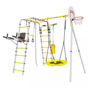 Детский спортивный комплекс для Дачи Romana Fitness-PRO с горкой 900 мм (Комплект №4)