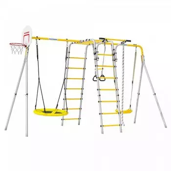 Детский спортивный комплекс для дачи Веселая лужайка PRO (Комплект №7)