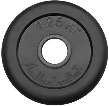 Диск Антат обрезиненный 26 мм 1,25 кг, черный