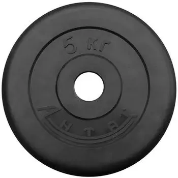 Диск Антат обрезиненный 26 мм 5 кг, черный