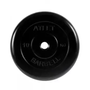 Диск обрезиненный Atlet, 10 кг 31 мм MB Barbell MB-AtletB31-10