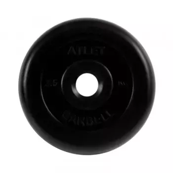 Диск обрезиненный Atlet, 2,5 кг 31 мм MB Barbell MB-AtletB31-2,5