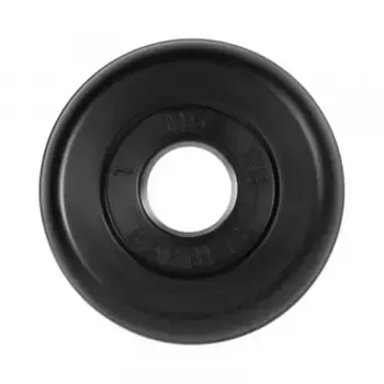 Диск обрезиненный, черного цвета, 31 мм MB Barbell MB-PltB31-1