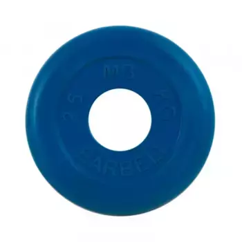 Диск обрезиненный синего цвета, 51 мм МВ Барбел MB-PltC51-2,5