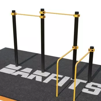 ДВОЙНОЙ ТУРНИК С ГНУТЫМИ БРУСЬЯМИ СВС-79