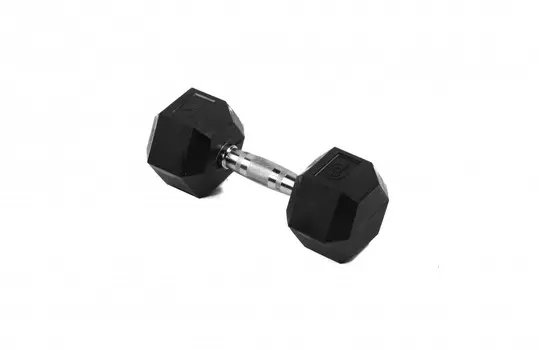 Гантель гексагональная обрезиненная Lite Weights 3183LW, 7кг