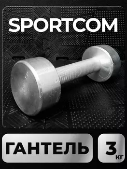 Гантель Sportcom неразборная металлическая 3 кг