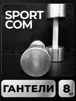 Гантели Sportcom неразборные металлические 8 кг 2 шт