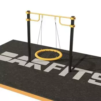 Качели на опорных столбах