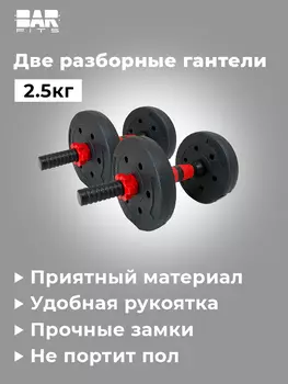 Комплект Композитных Гантелей 2.5 кг