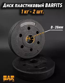 Комплект пластиковых дисков d26 1кг х2шт