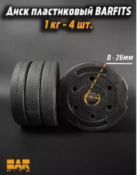 Комплект пластиковых дисков d26 1кг х4шт