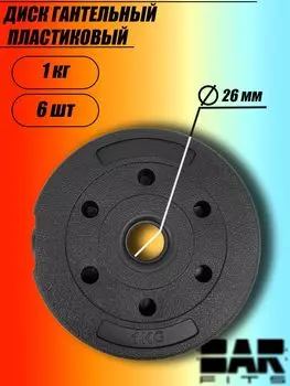 Комплект пластиковых дисков d26 1кг х6шт