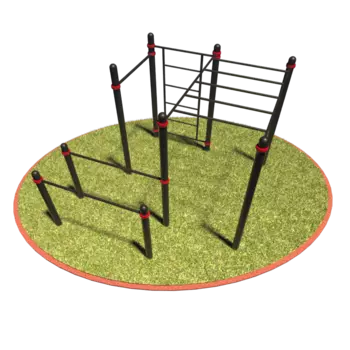 Комплект уличный: Турник, брусья, рукоход, швед. стенка Т-032