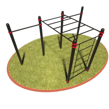 Комплект уличный: Турники, рукоход, шведская стенка T-030