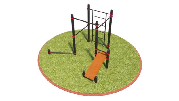 Комплект уличный: Турники, шведская стенка, скамья Т-039