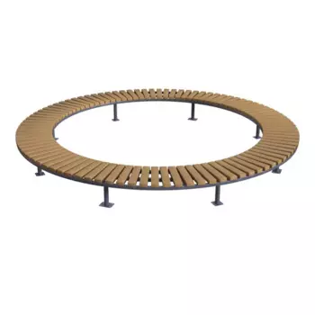 Лавка радиусная "Орбита" без спинки