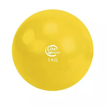 Медбол 1кг 1701LW, желтый