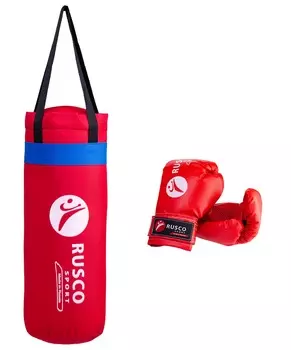 Набор для бокса Rusco, 4oz, к/з, красный 1/5