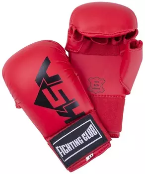 Накладки для карате KSA Kick Red, к/з