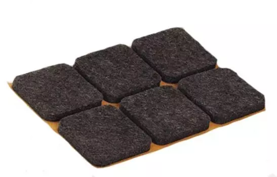 Накладки из фетра самоклеющиеся, 6шт