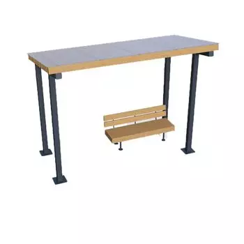 Пергола парковая "Селена" со скамейкой