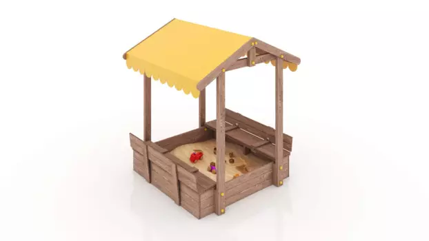 Песочница «Бабочка» 1500 мм х 1500 мм с Крышей