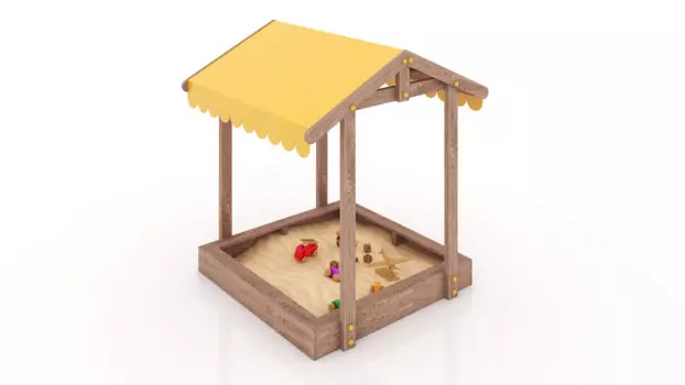 Песочница «Персия» 1500 мм х 1500 мм с Крышей