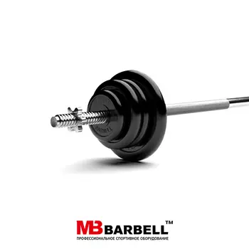 Штанга обрезиненная MB Barbell Atlet 30кг