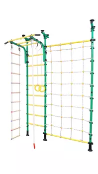 Шведская стенка BARFITS детский круглик 2.0 в распор с сеткой