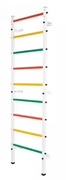 Шведская стенка Белая-цветные перекладины