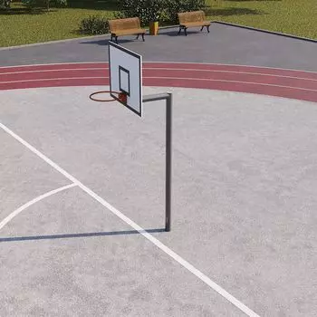 СТОЙКА БАСКЕТБОЛЬНАЯ УЛИЧНАЯ СВС-98-800 (С ВЫНОСОМ 800ММ)