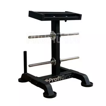 СТОЙКА ДЛЯ 2 ГАНТЕЛЕЙ, 2 ГРИФОВ И ДИСКОВ (НА 200 КГ)