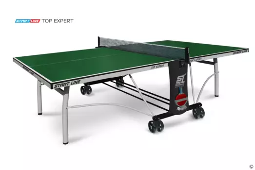 Стол теннисный Top Expert, зелёный