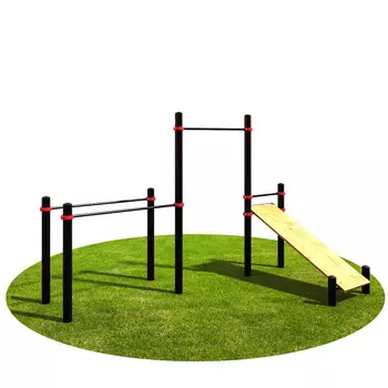 T-014 Турник, брусья, скамья для пресса D89