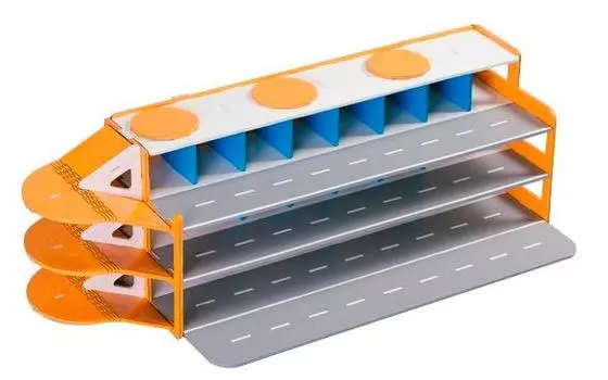 Трехуровневая игрушечная парковка