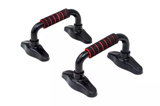 Упоры для отжимания с неопреновыми ручками, черные