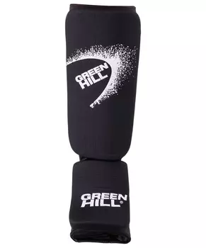 Защита голень-стопа Green Hill SIC-6131, х/б, черный