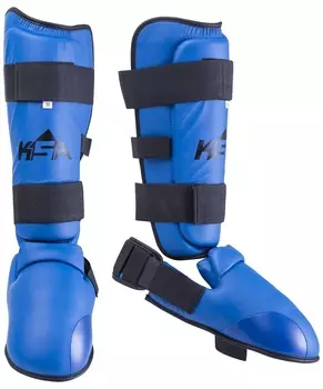 Защита голень-стопа KSA Force Blue, к/з, детский