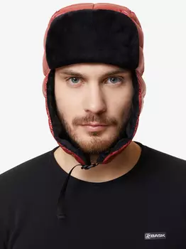 Пуховая шапка-ушанка BASK