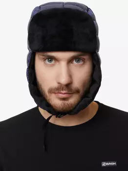 Пуховая шапка-ушанка BASK