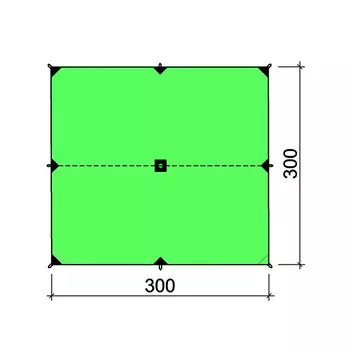 Туристический тент BASK CANOPY SILICONE 3x3 3522S