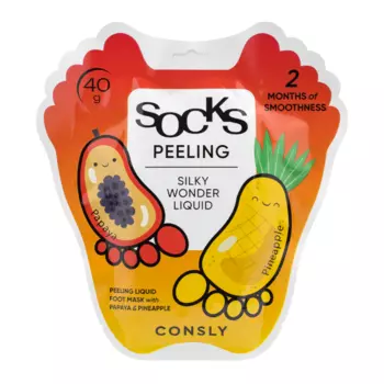 Consly Silky Wonder Papaya and Pineapple Peeling Liquid Foot Mask